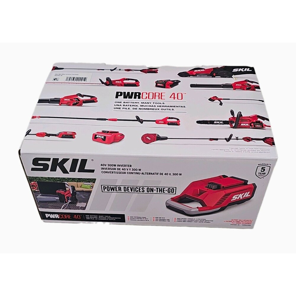 SKIL PWRCORE 40 40V 300W Power Inverter PI0300C-00 Portable Power Station NIB